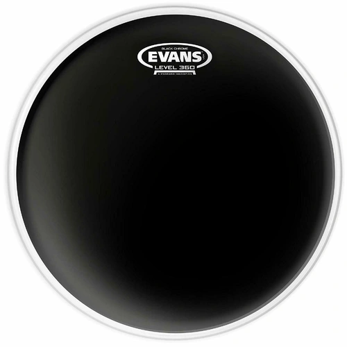 Evans 14" Black Chrome Batter Drum Head - 14 inch black 2 ply Head  TT14CHR
