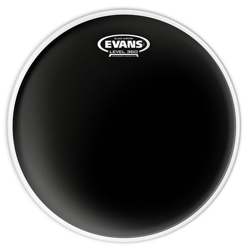 Evans 18" Black Chrome Batter Drum Head - 18 inch black 2 ply Head  TT18CHR