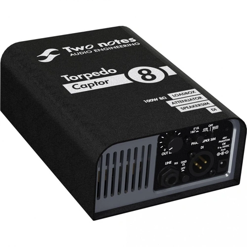 Two Notes Torpedo Captor Reactive Loadbox DI and Attenuator - 8 ohm