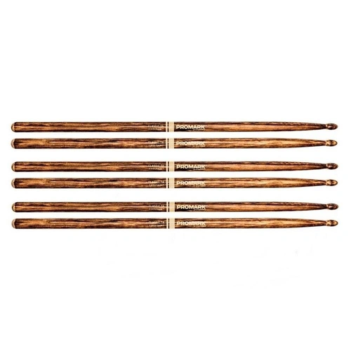 3 Pairs ProMark Hickory Firegrain Drumsticks TX5AW-FG Drum stick 5A wood Tip