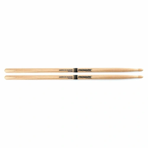 Promark TX7AW American Hickory Wood Tip 7A Pro Mark 1 Pair Drum Sticks