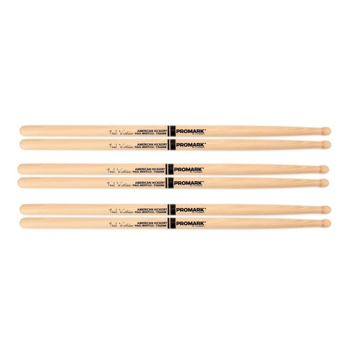 Promark Hickory 808 Wood Tip Paul Wertico drumstick - 3 Pairs TX808W