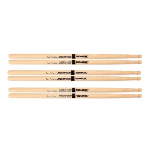 Promark Hickory 808 Wood Tip Paul Wertico drumstick - 3 Pairs TX808W