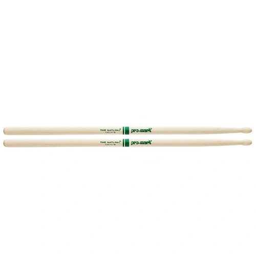 Promark The Natural American Hickory Wood Tip 747 - TXR747W Drum Sticks 1 Pair