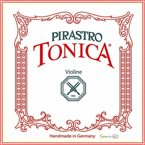 Pirastro Tonica Violin String Set  1/4 - 1/8 Size Medium E String Silvery Steel 