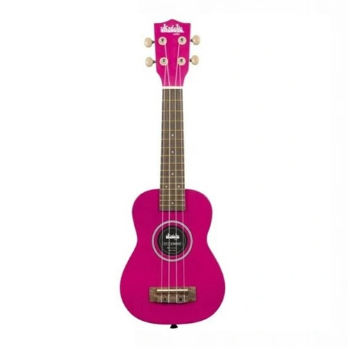 Kala Ukadelic Dragonfruit Soprano Ukulele with Drawstring Bag 