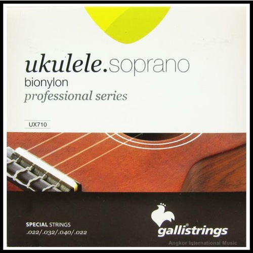 Galli String Set UX710 BIONYLON Soprano Ukulele Strings professional Series  