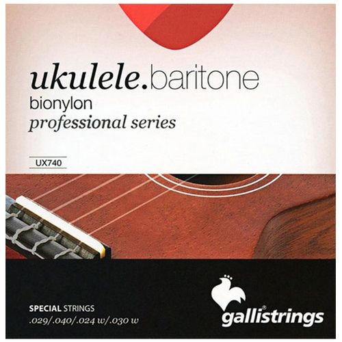 Galli UX740 Bionylon Professional Series Ukulele Strings, Baritone