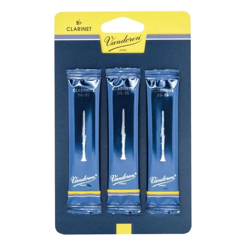 Vandoren Bb Clarinet Reed Traditional Strength 2 , 3 Reeds