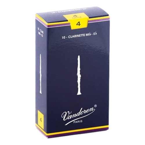 Vandoren E Flat Clarinet Reed Traditional Grade 4 Box of 10