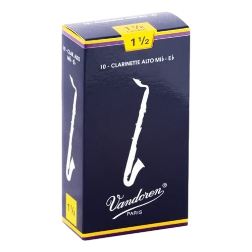 Vandoren Alto-Clarinet Reed Traditional Grade 1.5 Box of 10 (  Alto-Clarinet Reed )