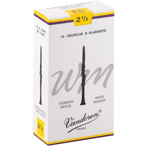 Vandoren B Flat Clarinet Reed White Master Grade 2.5