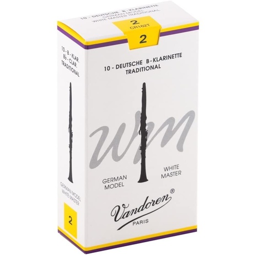 Vandoren B Flat Clarinet Reed White Master Grade 2.0