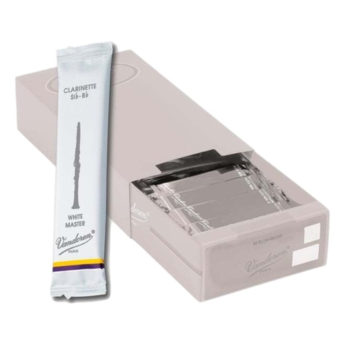 Vandoren B Flat Clarinet Reed White Grade 3.0 Box of 50