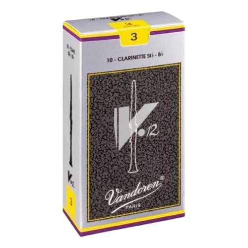 Vandoren B Flat Clarinet Reed V12 Box of 10 Grade 3