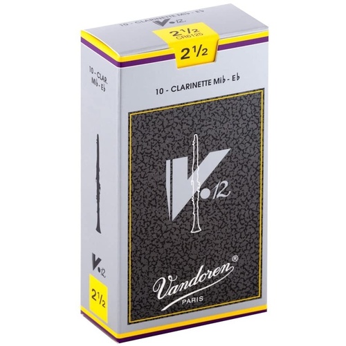 Vandoren E Flat Clarinet Reed V12 Grade 2.5 Box of 10