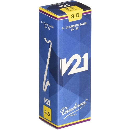 Vandoren Bass Clarinet Reeds V21 Box of 5 Grade 3.5
