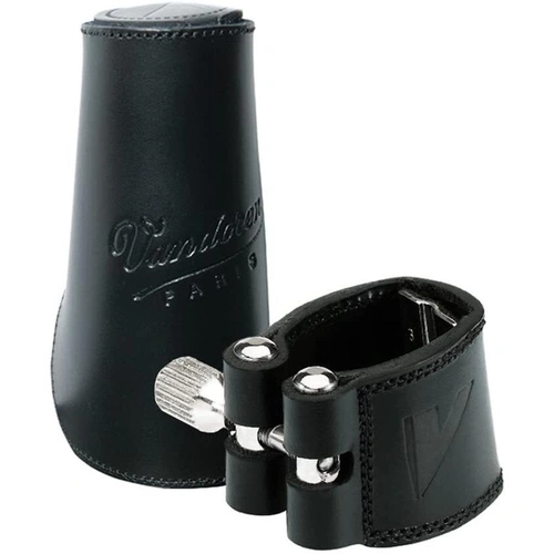 Vandoren Leather Ligature & Leather Cap for Bass Clarinet
