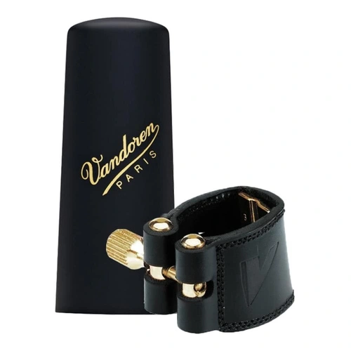 Vandoren Leather Ligature & Plastic Cap for Alto Saxophone