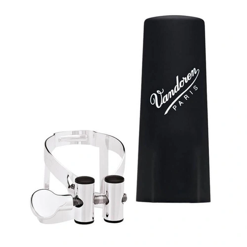 Vandoren MO Ligature & Cap for Alto Clarinet - Silver Plated