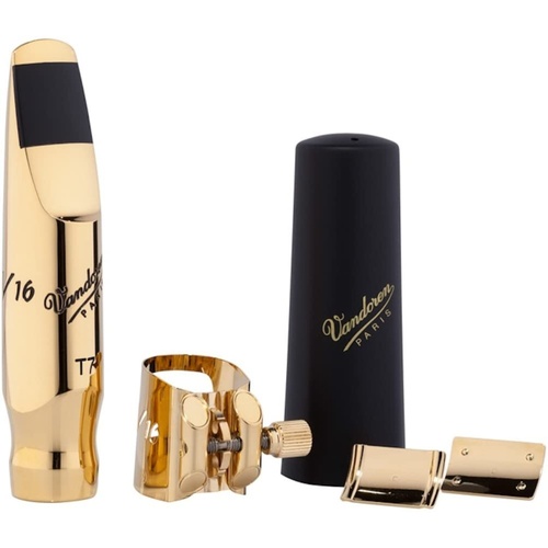 Vandoren Tenor Saxophone Mouthpiece V16 Metal T7 Sm with Optimum Ligature & Cap