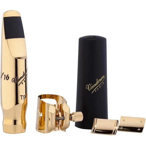 Vandoren Tenor Saxophone Mouthpiece V16 Metal T9 Md with Optimum Ligature & Cap