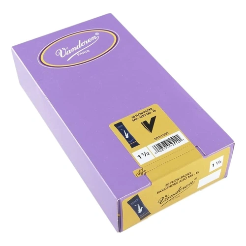 Vandoren Alto Saxophone Reed Traditional Grade 1.5 Box of 50