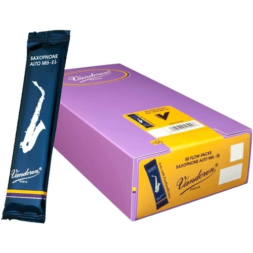 Vandoren Alto Saxophone Reed Traditional Grade 2.0 Box of 50