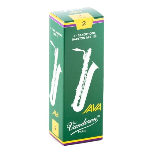 Vandoren Baritone Saxophone Reeds JAVA Grade 2.0 Box of 5