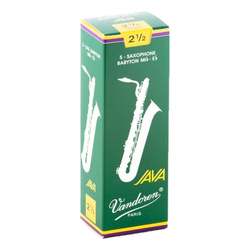 Vandoren Baritone Saxophone Reeds JAVA Grade 2.5 Box of 5