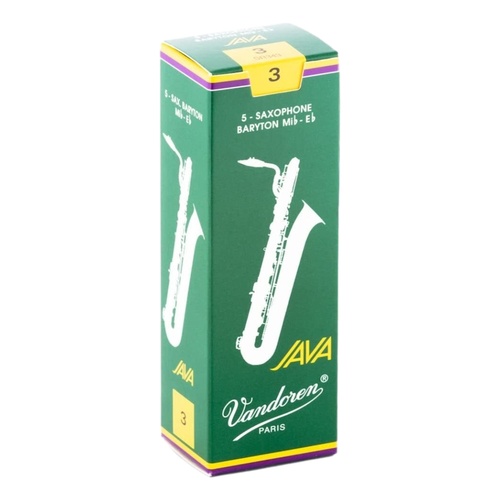 Vandoren Baritone Saxophone Reeds JAVA Grade 3.0 Box of 5