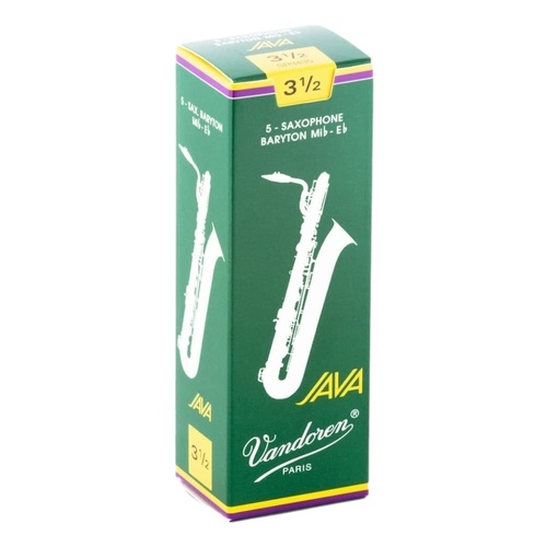 Vandoren Baritone Saxophone Reeds JAVA Grade 3.5 Box of 5