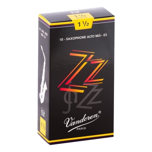 Vandoren Alto Saxophone Reeds jaZZ Grade 1.5 ( 10 Reeds )