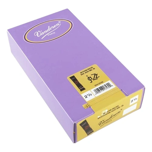 Vandoren Alto Saxophone Reed jaZZ Grade 2.5 Box of 50