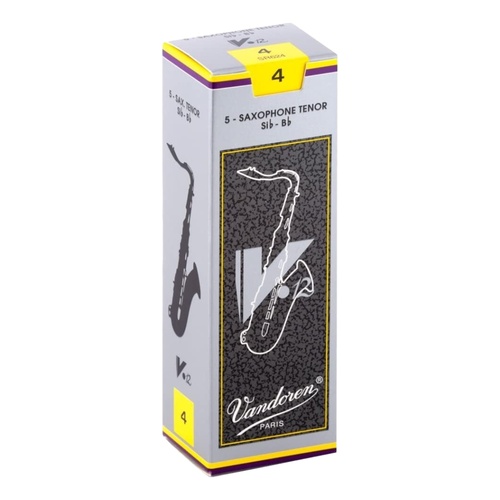 Vandoren Tenor Saxophone Reed - V12 - Grade 4.0 Box of 5