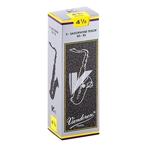 Vandoren Tenor Saxophone Reed - V12 - Grade 4.5 Box of 5