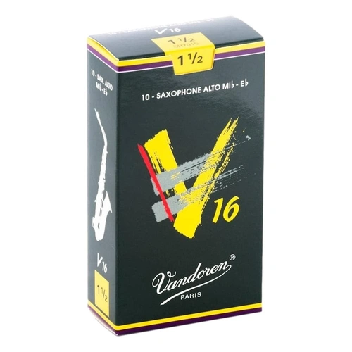 Vandoren Alto Saxophone Reeds V16 Grade 1.5 Box of 10
