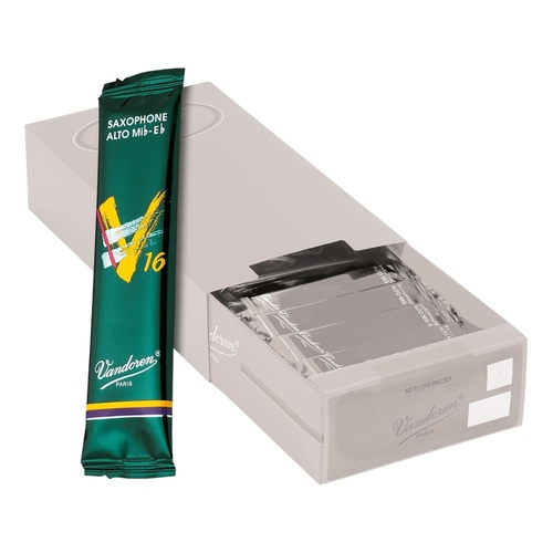 Vandoren Alto Saxophone Reed V16 Grade 3.5 Box of 50