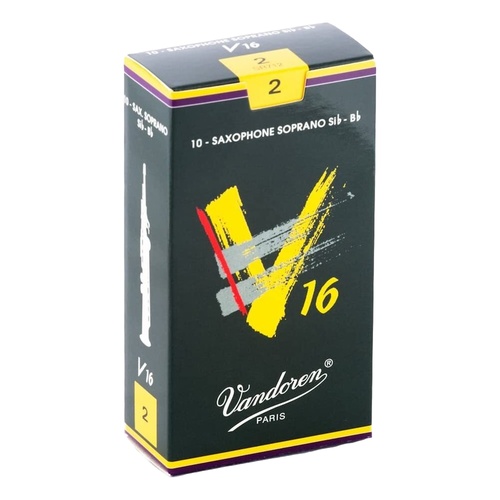 Vandoren Soprano Saxophone Reeds - V16 - Grade 2.0 - Box of 10