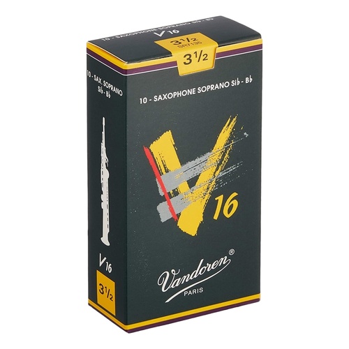 Vandoren Soprano Saxophone Reeds - V16 - Grade 3.5 - Box of 10