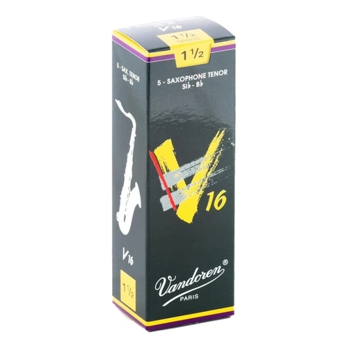 Vandoren Tenor Saxophone Reeds - V16 - Grade 1.5 Box of 5