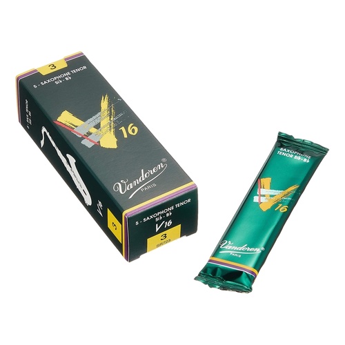 Vandoren Tenor Saxophone Reeds - V16 - Grade 3.0 Box of 5