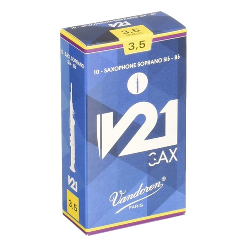 Vandoren Soprano Saxophone Reed - V21 - Grade 3.5 - Box of 10
