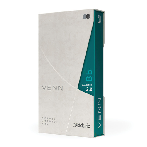 D'Addario VENN Bb Clarinet Reed, Strength 2.0
