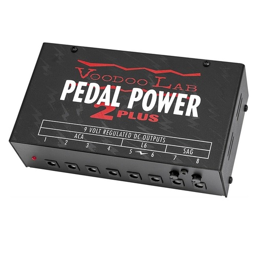 Voodoo Lab Pedal Power 2 Plus 9V 12V 18V 24V DC Effect Pedal Power Supply