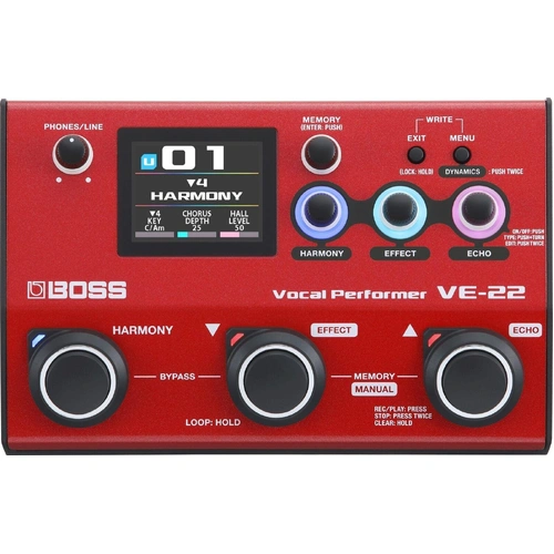 Boss VE-22 Vocal Performer Multi Effects Pedal