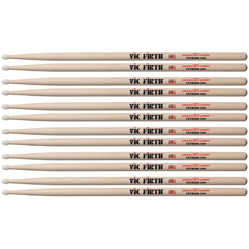 Vic Firth American Classic Extreme Drumsticks  - Nylon Tip X5AN x 6 Pairs
