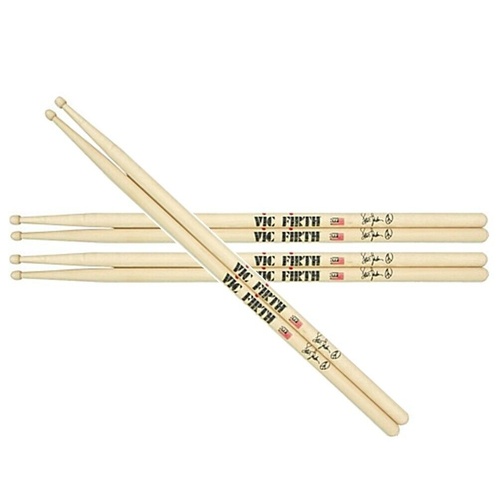 Vic Firth Signature Series Drumsticks - Steve Jordan - Wood Tip - 3 Pairs