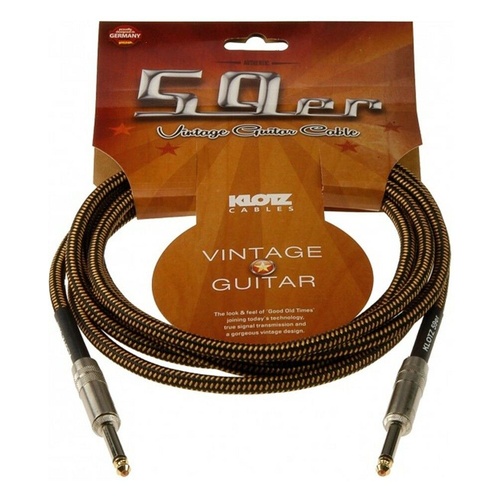 Klotz 59 vintage pro guitar cable Straight to Straight -  3 meters long