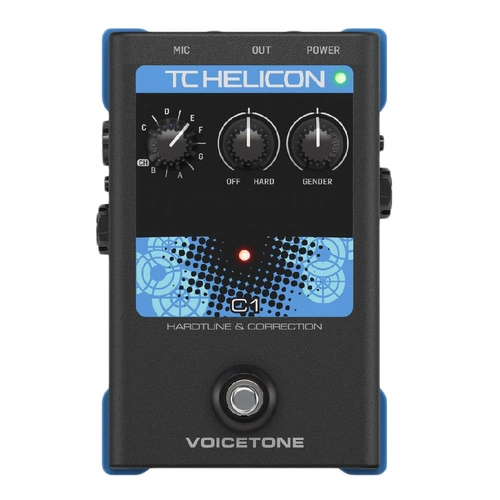 TC Helicon Single-Button Voicetone C1 Stompbox For Flexible Pitch Correction